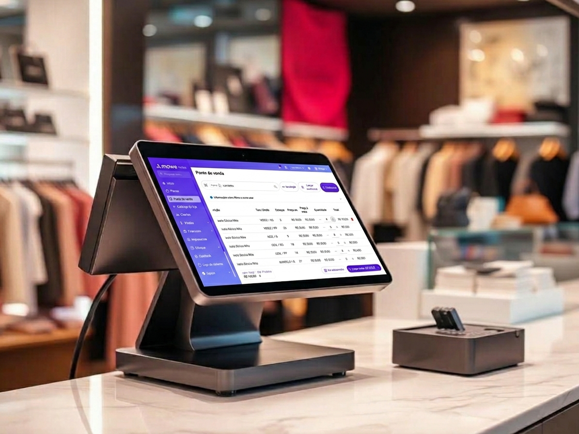 PDV moderno em loja de moda